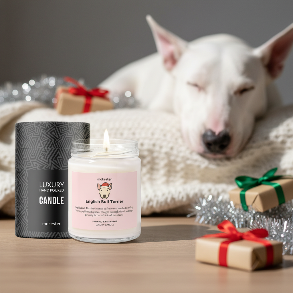 English Bull Terrier Christmas