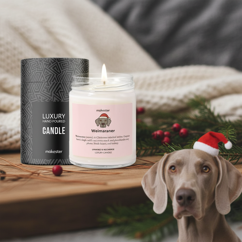 Weimaraner Christmas