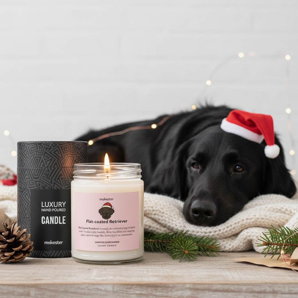Flat-coated Retriever Christmas