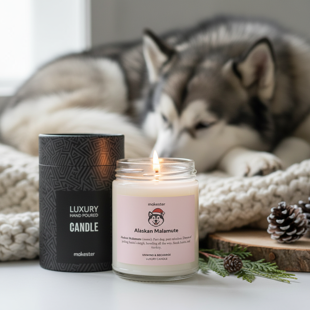Alaskan Malamute Christmas