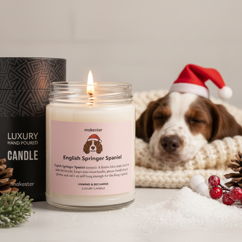 English Springer Spaniel Christmas