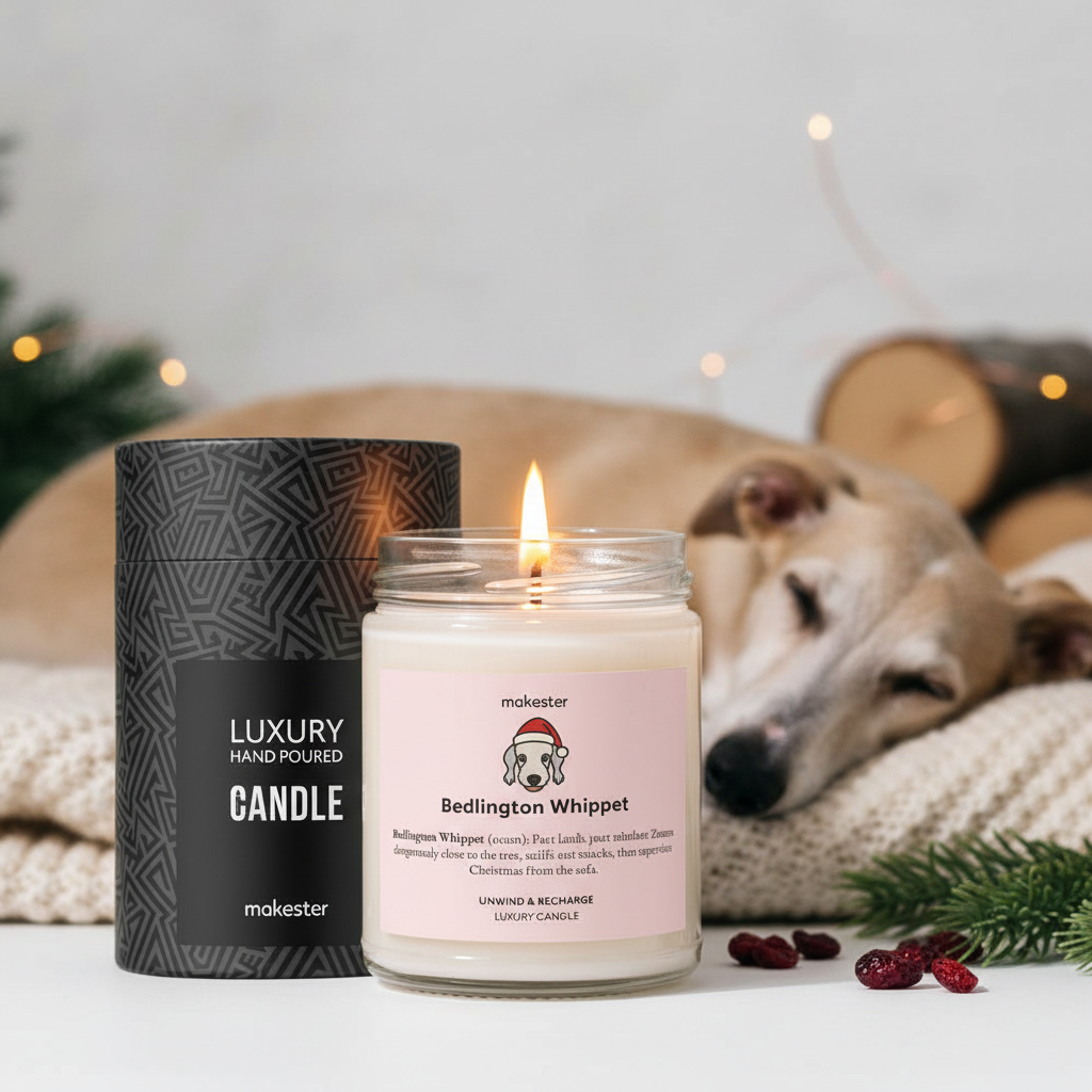 Bedlington Whippet Christmas