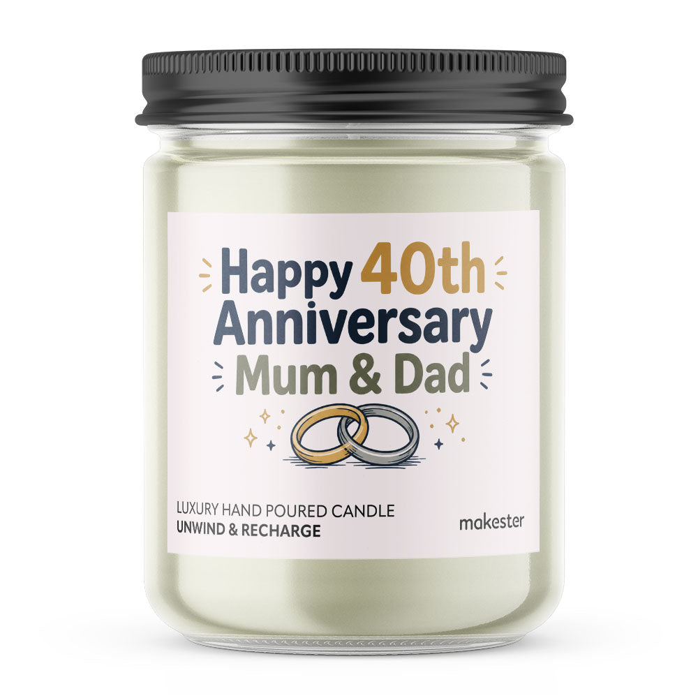 Happy 40th Anniversary Mum & Dad