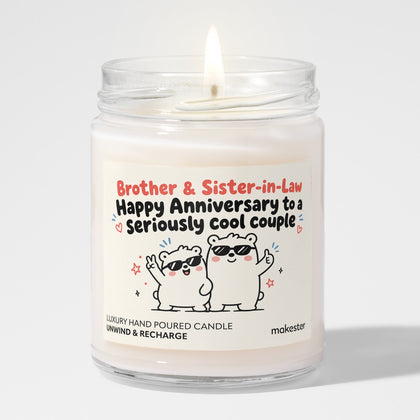 Cool Brother Anniversary Candle