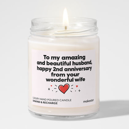 Husband Second Anniversary Amazing
