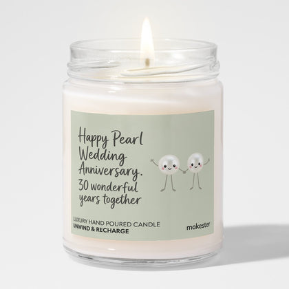 Thirtieth Pearl Anniversary Together