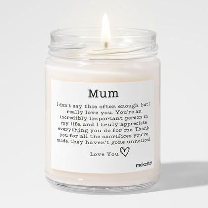 Mum Sentimental