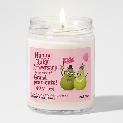 Fortieth Grand-pear-ents Anniversary