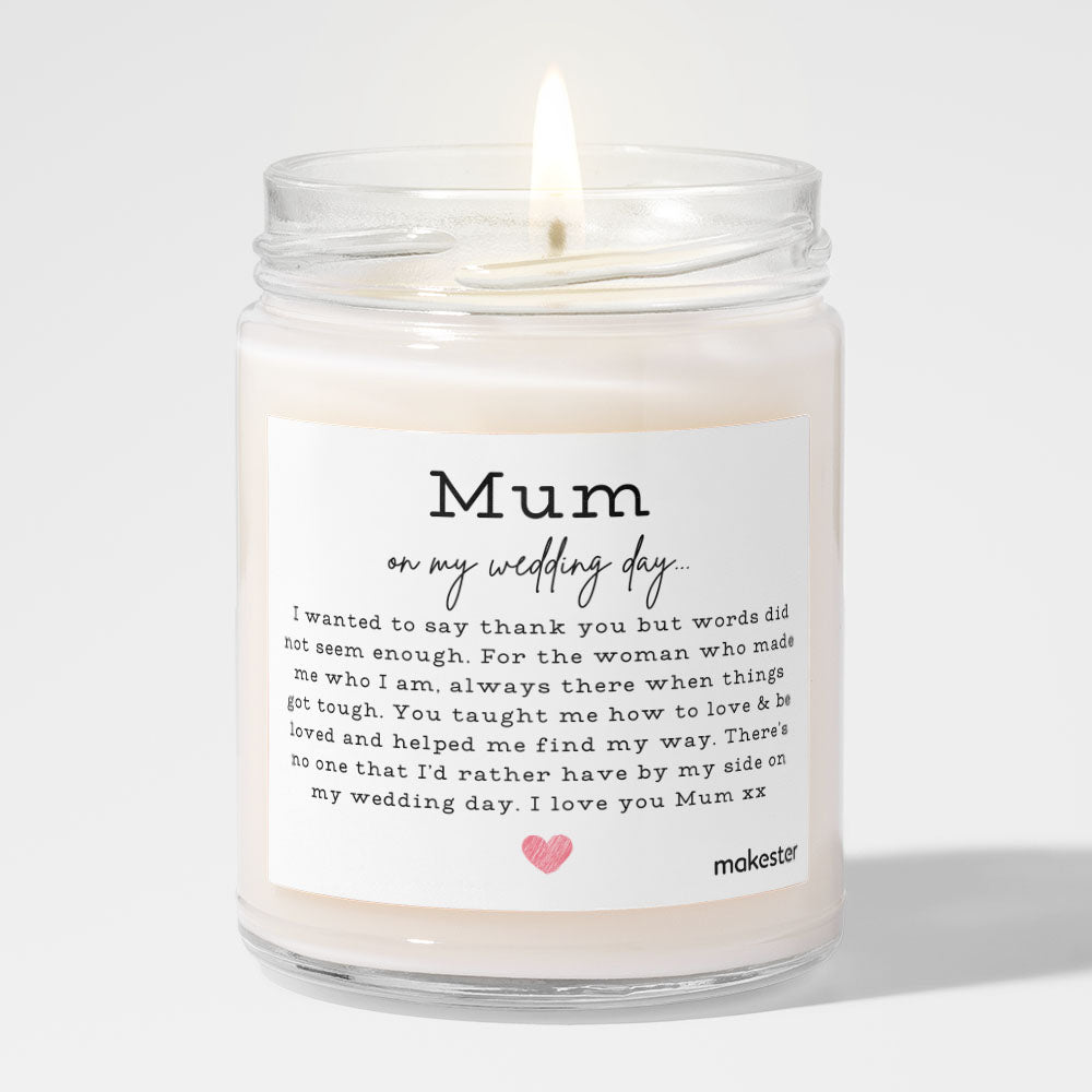 Mum On My Wedding Day