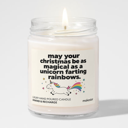 Unicorn Rainbow Christmas Magic