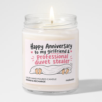 Girlfriend Duvet Stealer Anniversary