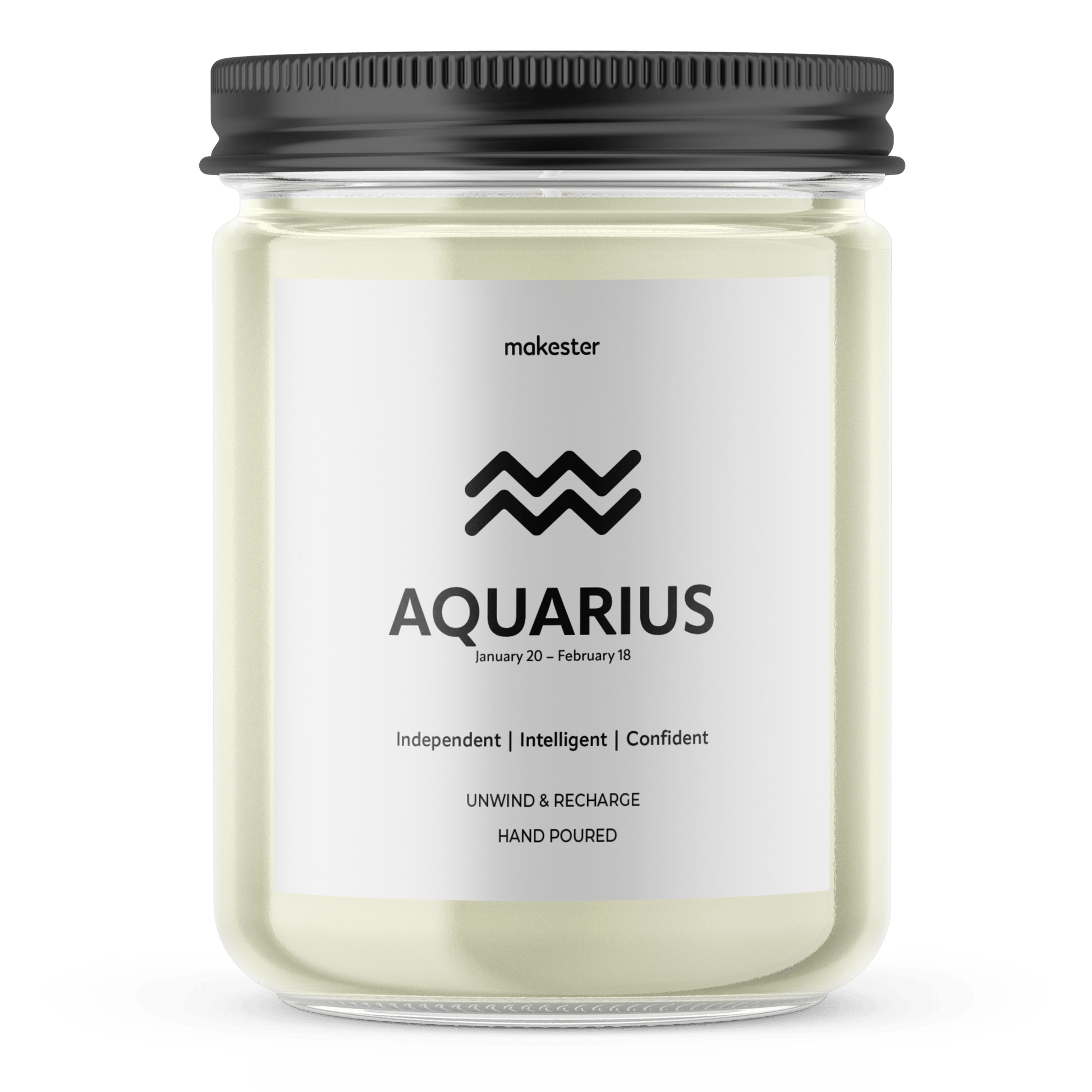 Aquarius Candle - Makester-