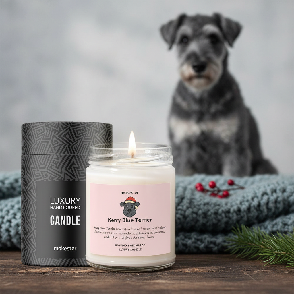 Kerry Blue Terrier Christmas