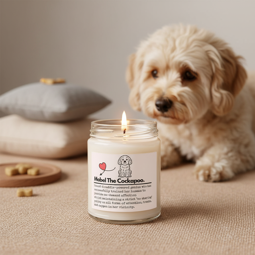 Personalised Dog Definition Candle