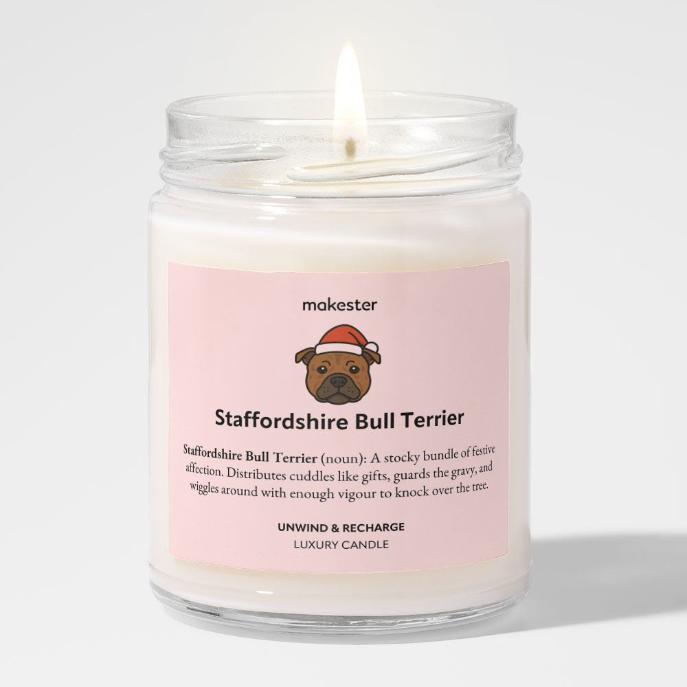 Staffordshire Bull Terrier Christmas