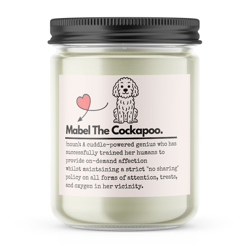 Personalised Dog Definition Candle