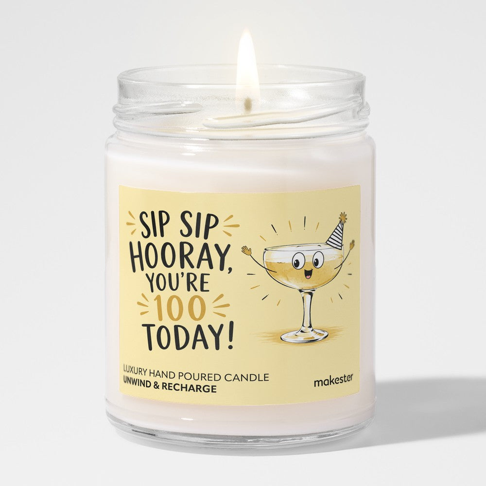 Hundredth Birthday Sip Hooray
