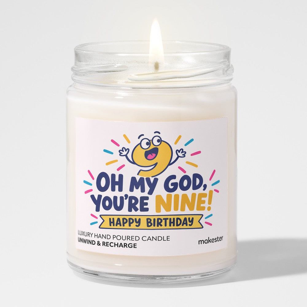Ninth Birthday Milestone Candle