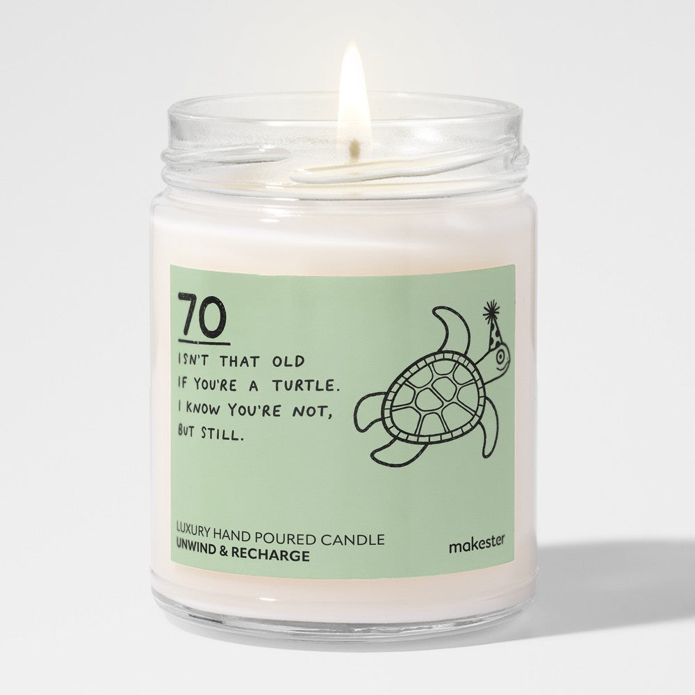 Seventieth Birthday Turtle Wisdom