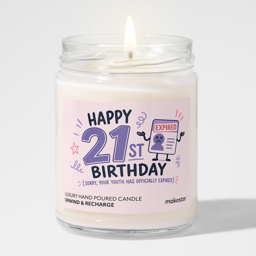 Girlfriend's 21st Birthday Candle