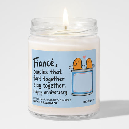 Fiancé Together Forever Candle