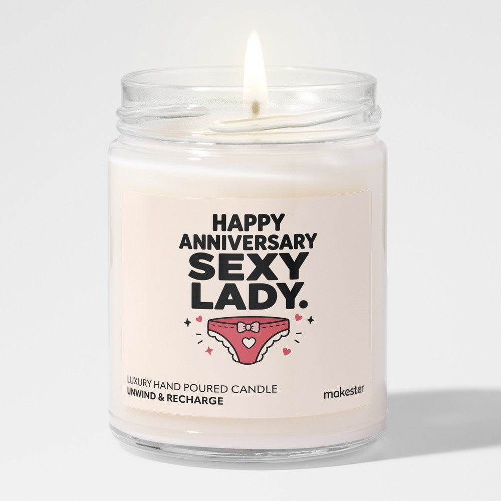 Sexy Lady Anniversary Candle