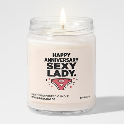 Sexy Lady Anniversary Candle