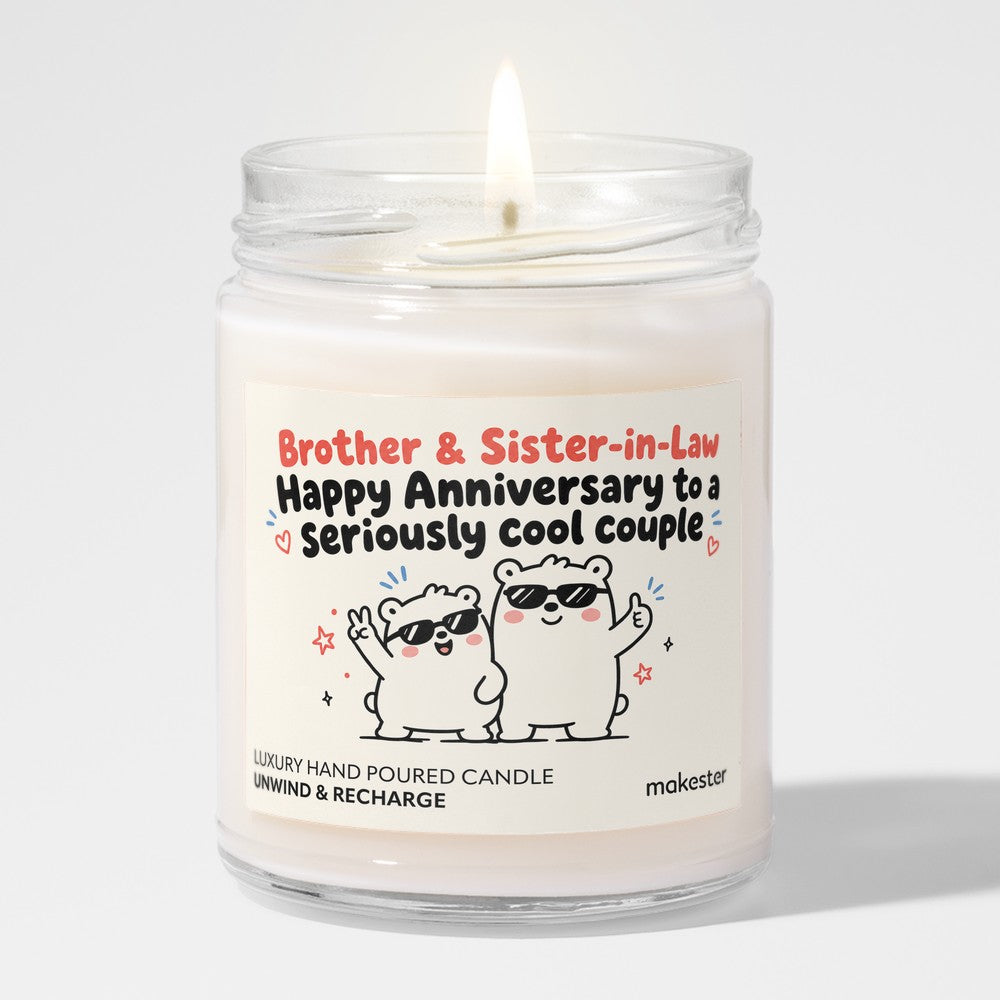 Cool Brother Anniversary Candle