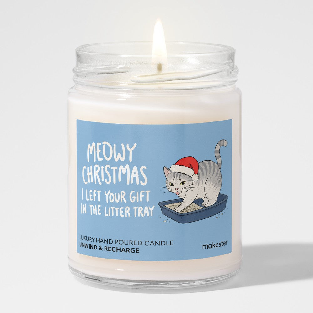 Meowy Christmas Litter Tray