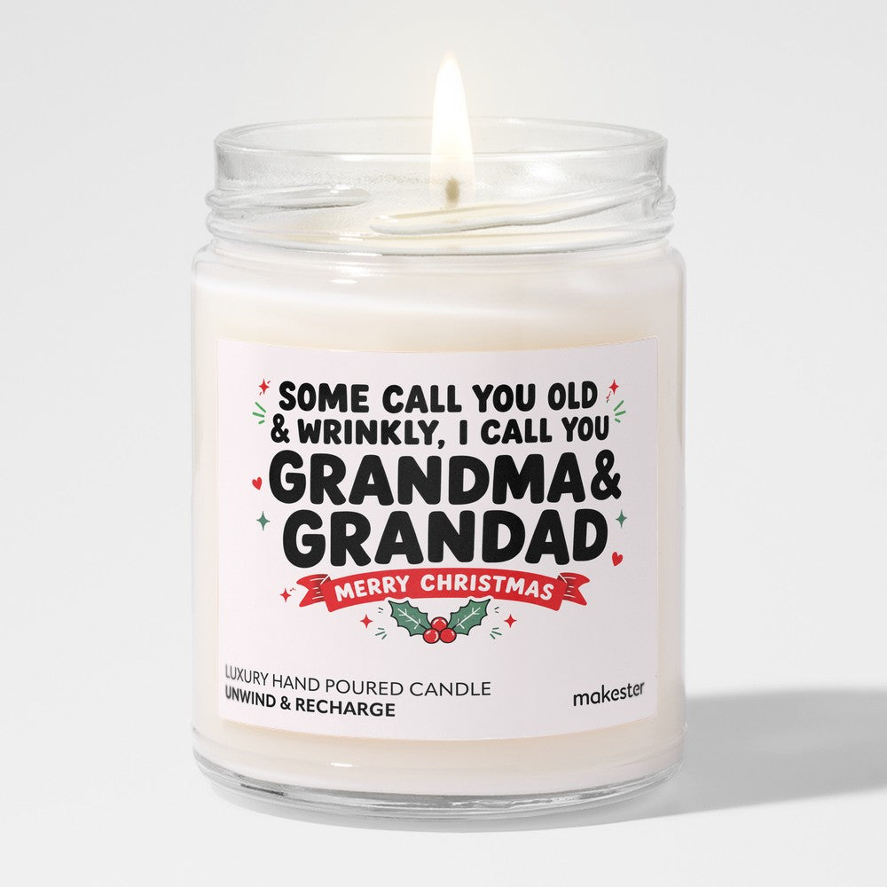 Old And Wrinkly Grandma Grandad