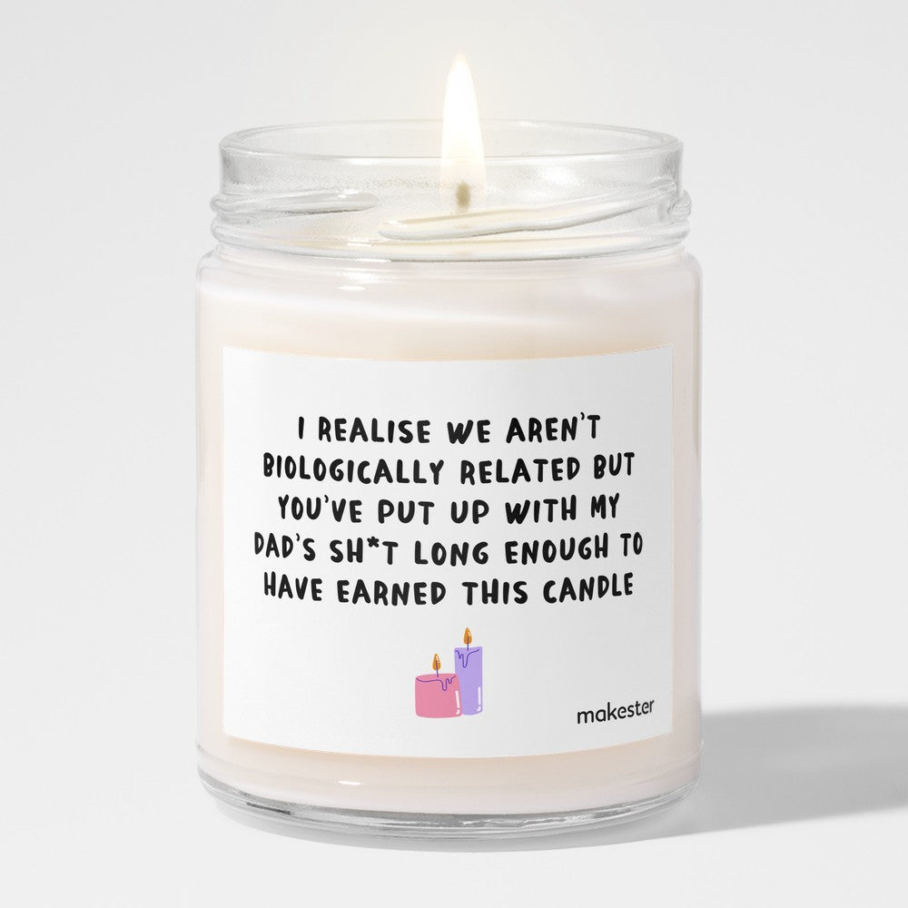 Step Mum Earned Candle