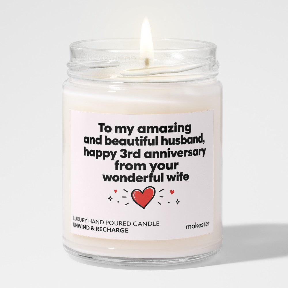 Third Anniversary Husband