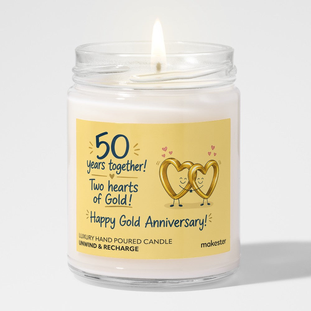 50th Anniversary Two Hearts Gold