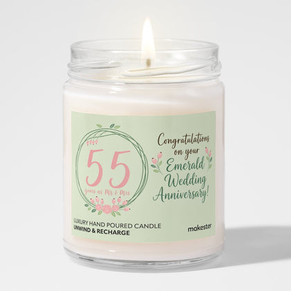 Fifty-fifth Emerald Anniversary Wedding