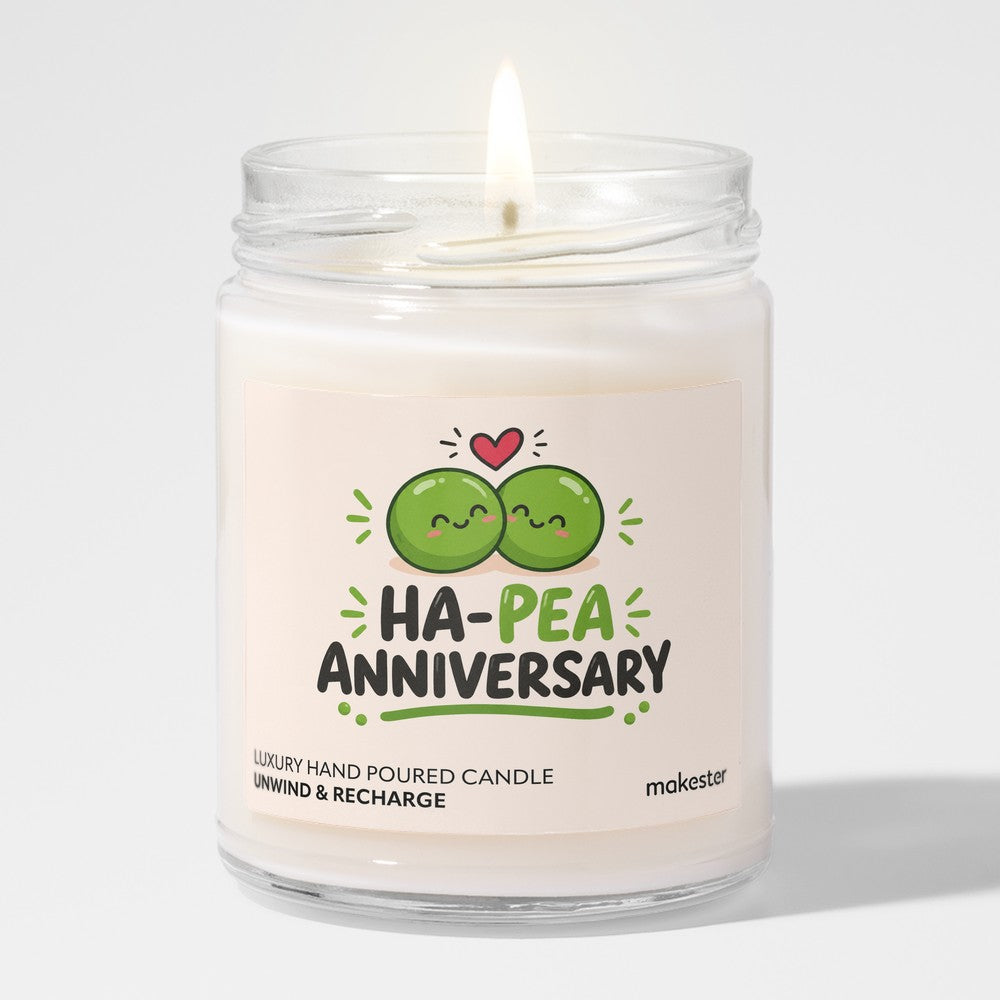 Ha-pea Anniversary Candle