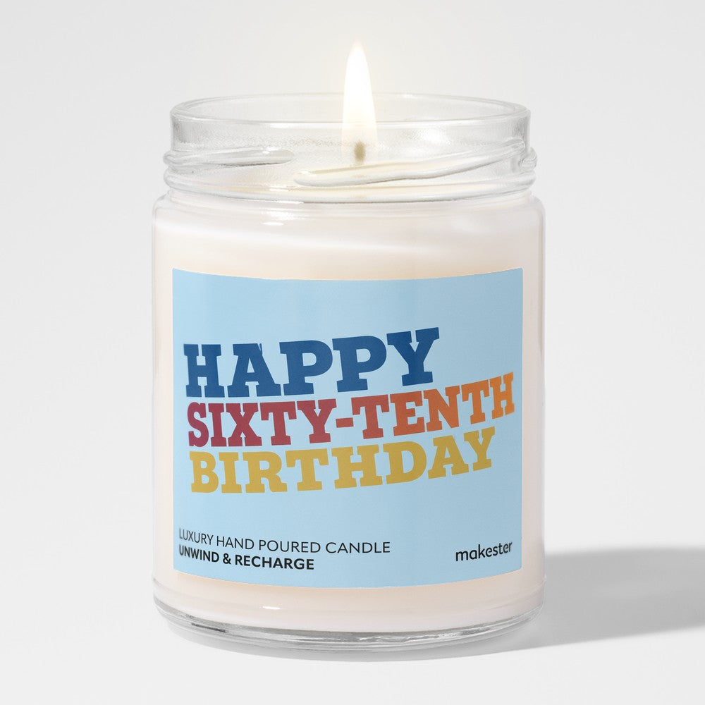 Sixty-tenth Birthday Candle