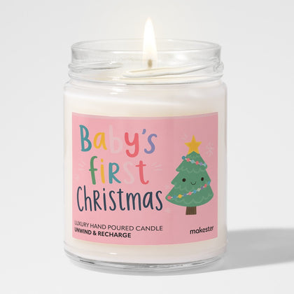Baby's First Christmas Candle
