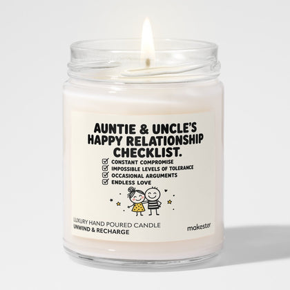 Auntie's Endless Love Checklist