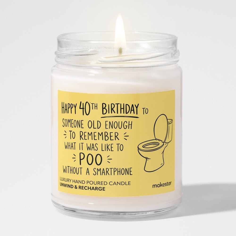 40th Birthday Phone-free Poops