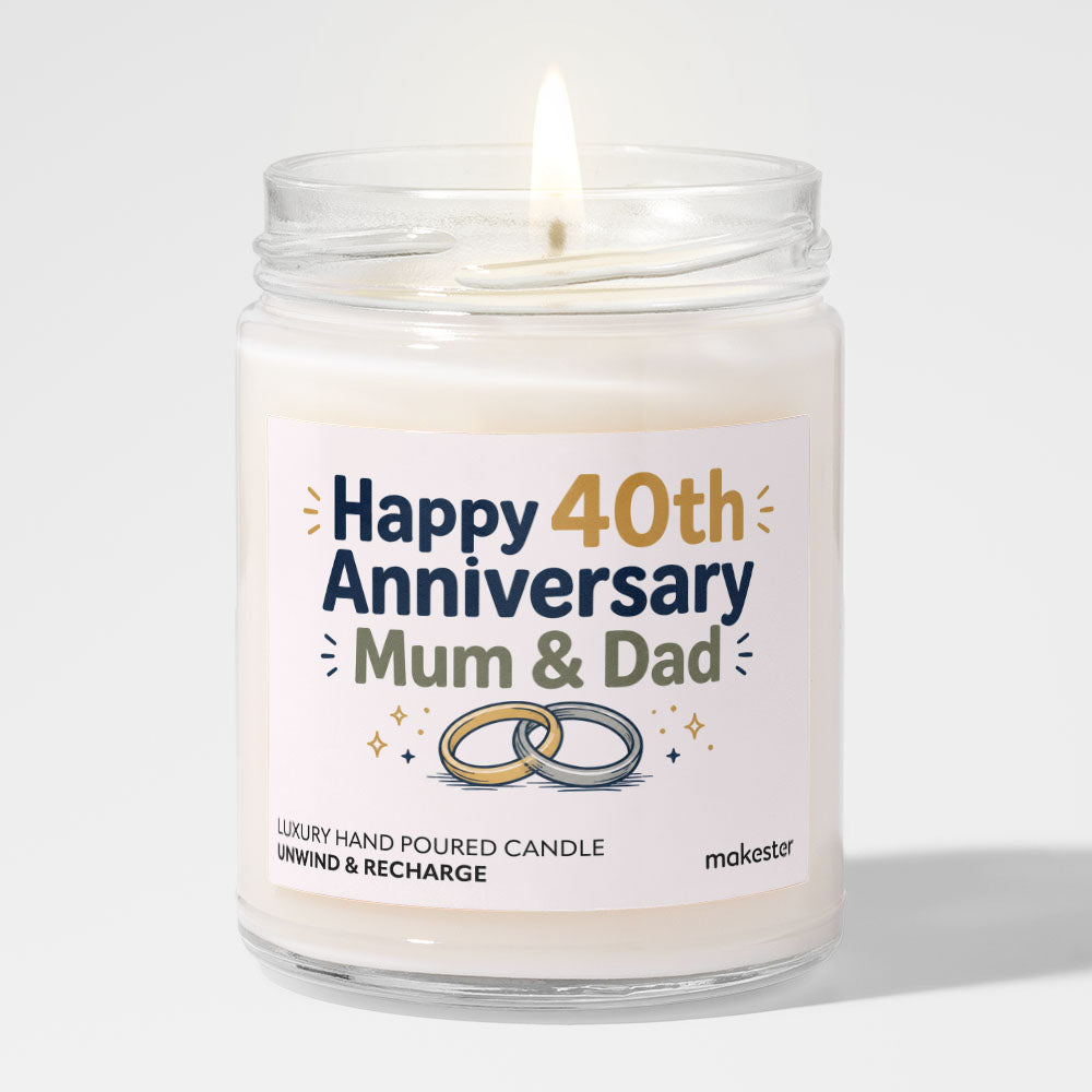 Happy 40th Anniversary Mum & Dad