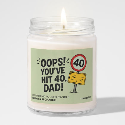 Dad's 40th Milestone Candle