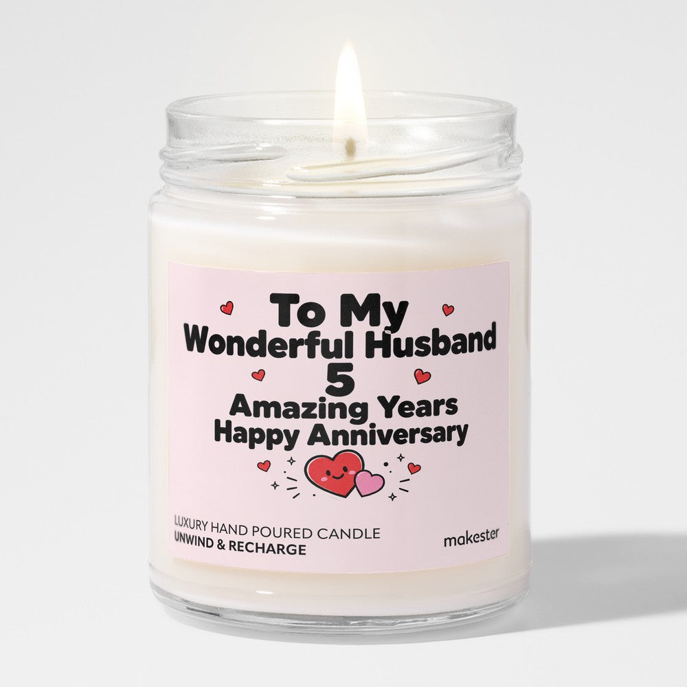 Husband Fifth Anniversary Wonderful Years