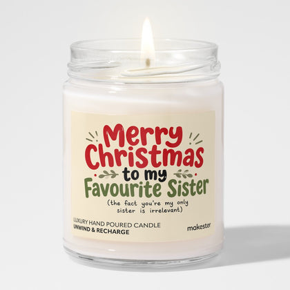 Favourite Sister Merry Christmas