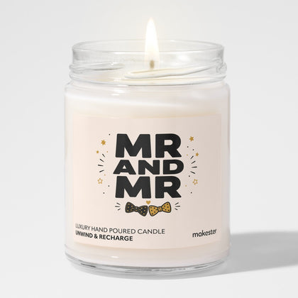 Mr And Mr Love Candle