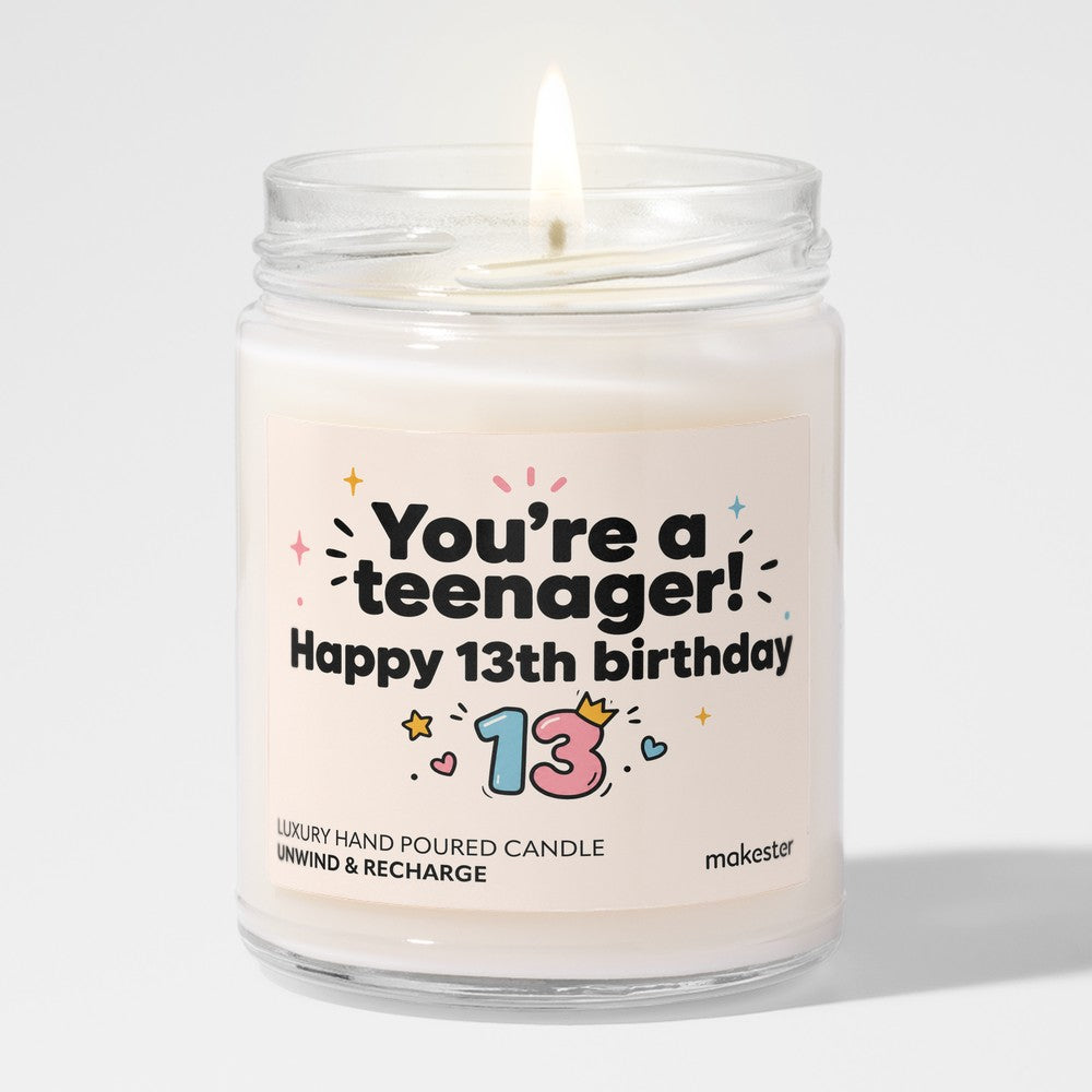 Teenager's 13th Birthday Candle