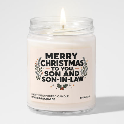 Merry Christmas Son And Son-in-law