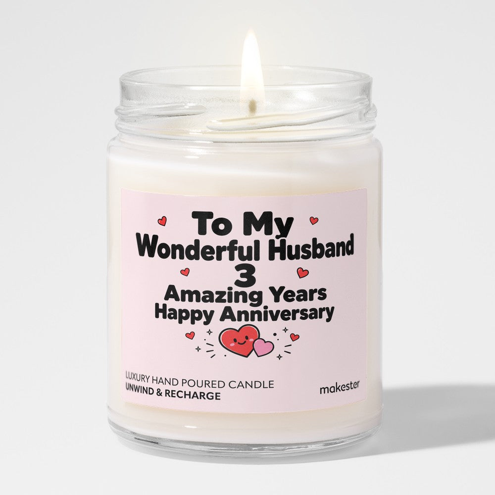 Third Year Husband Anniversary