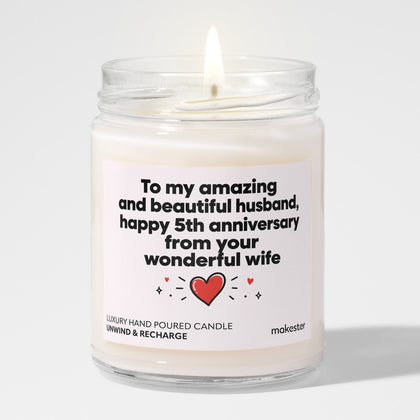 5th Anniversary Husband