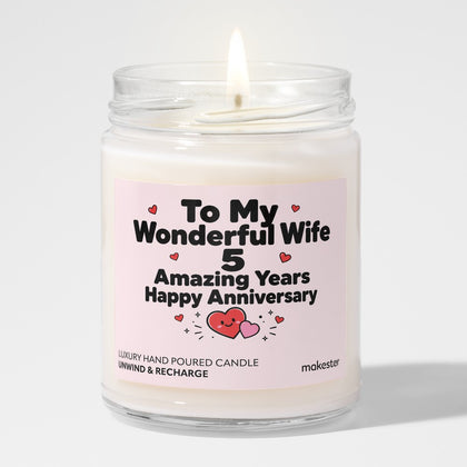 Wife's Fifth Anniversary Milestone