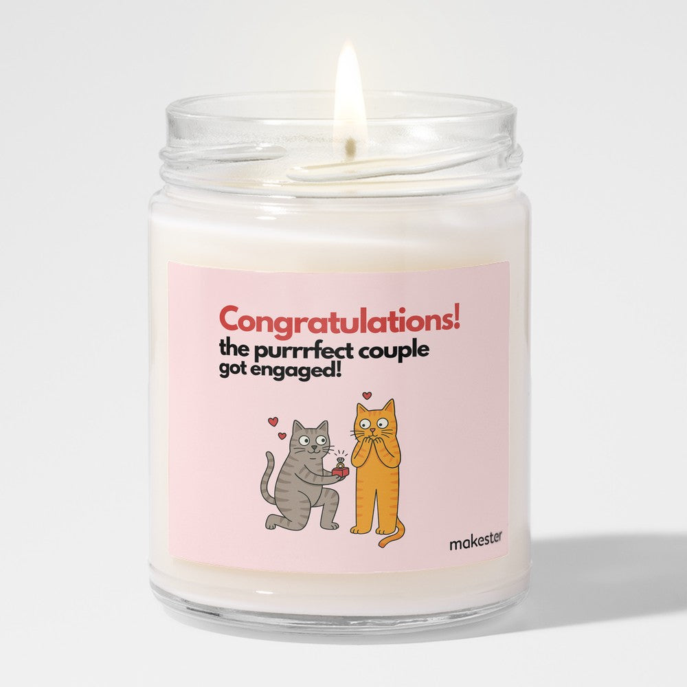 Purrfect Couple Engaged